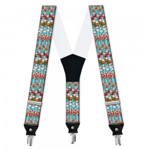 Bretele pantaloni personalizate, model cadouri de la Mos Craciun